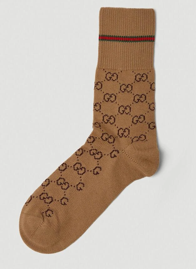 商品Gucci|GG Socks in Beige,价格¥1857,第1张图片