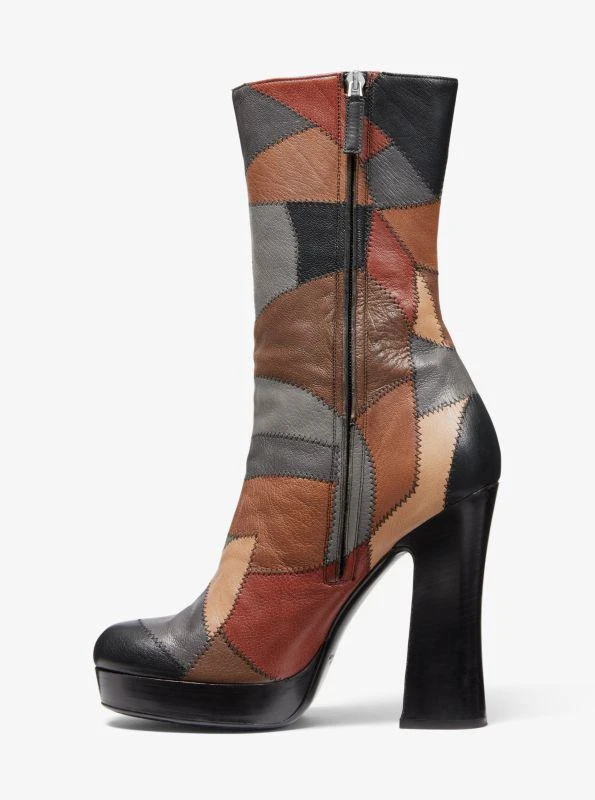 商品Michael Kors|Emmy Patchwork Leather Platform Boot,价格¥2923,第3张图片详细描述