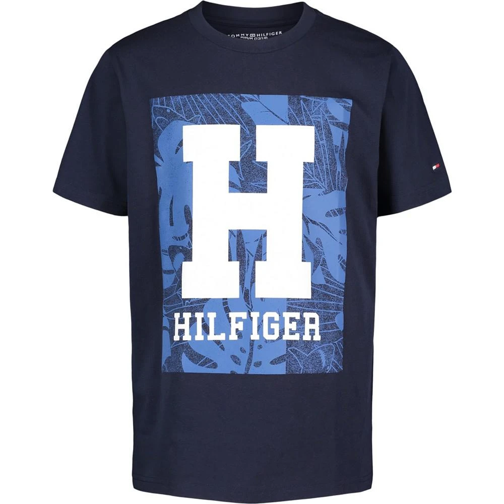 商品Tommy Hilfiger|Toddler Boys Palm Print H Short Sleeve T-shirt,价格¥67,第1张图片