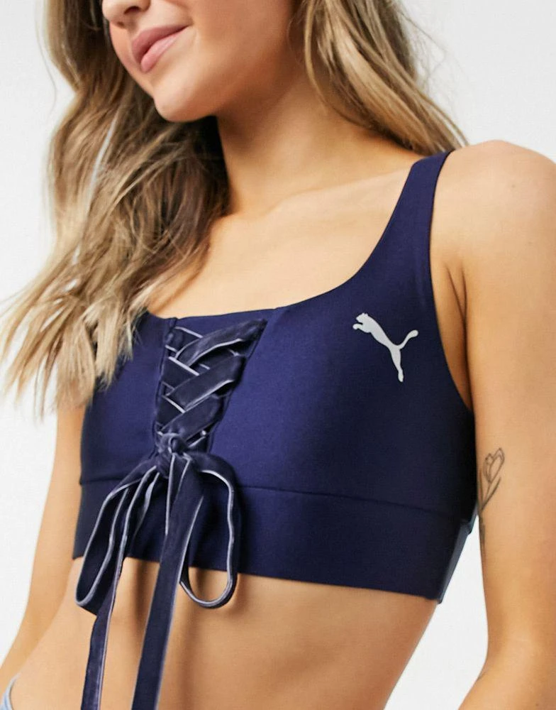 商品Puma|Puma Icons 2.0 fashion bra in navy,价格¥184,第1张图片