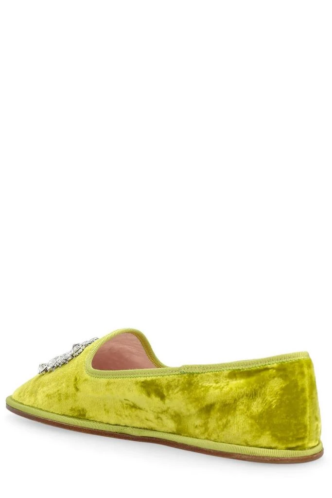 商品Roger Vivier|Roger Vivier Viv' Slippers Embroidered Buckle Loafers,价格¥6144,第3张图片详细描述