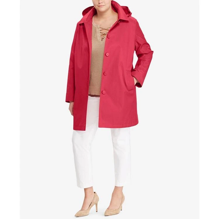 商品Ralph Lauren|Plus Size Hooded Trench Coat,价格¥1122,第2张图片详细描述