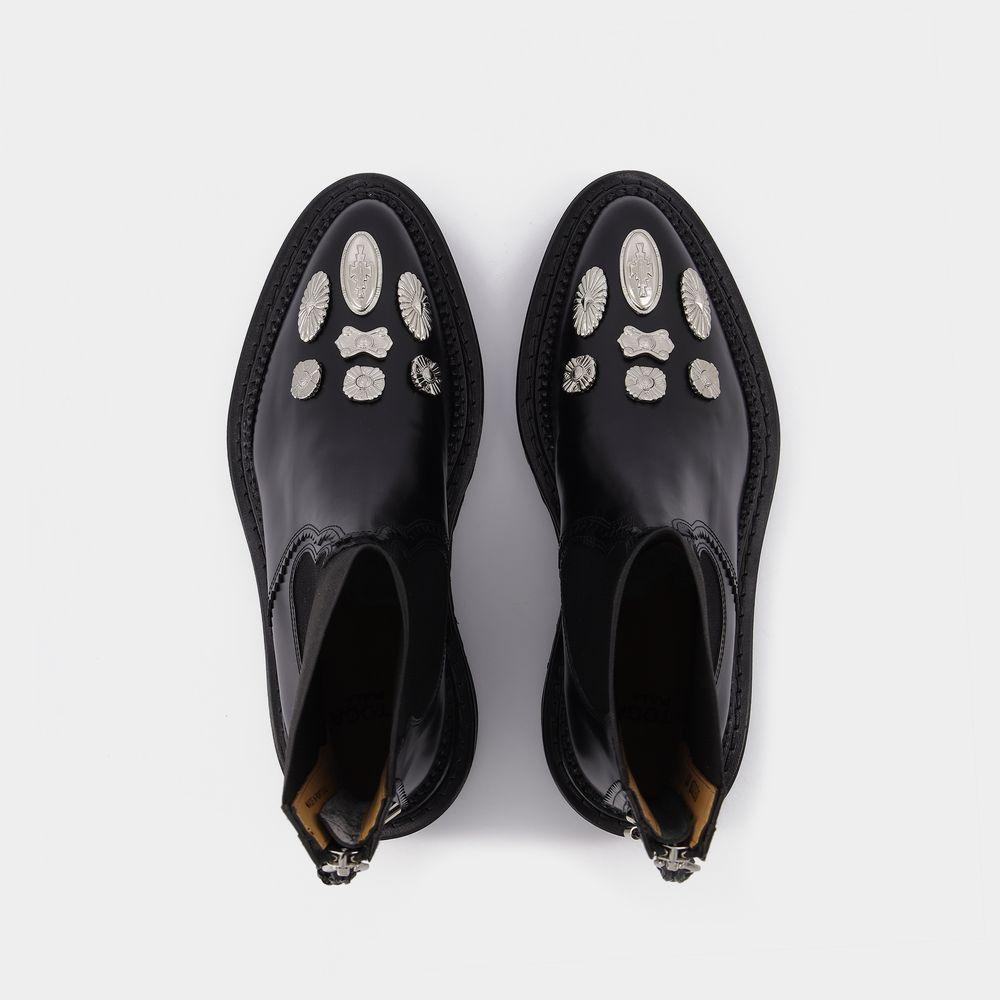 商品Toga Pulla|Black Leather Boots,价格¥3665,第6张图片详细描述