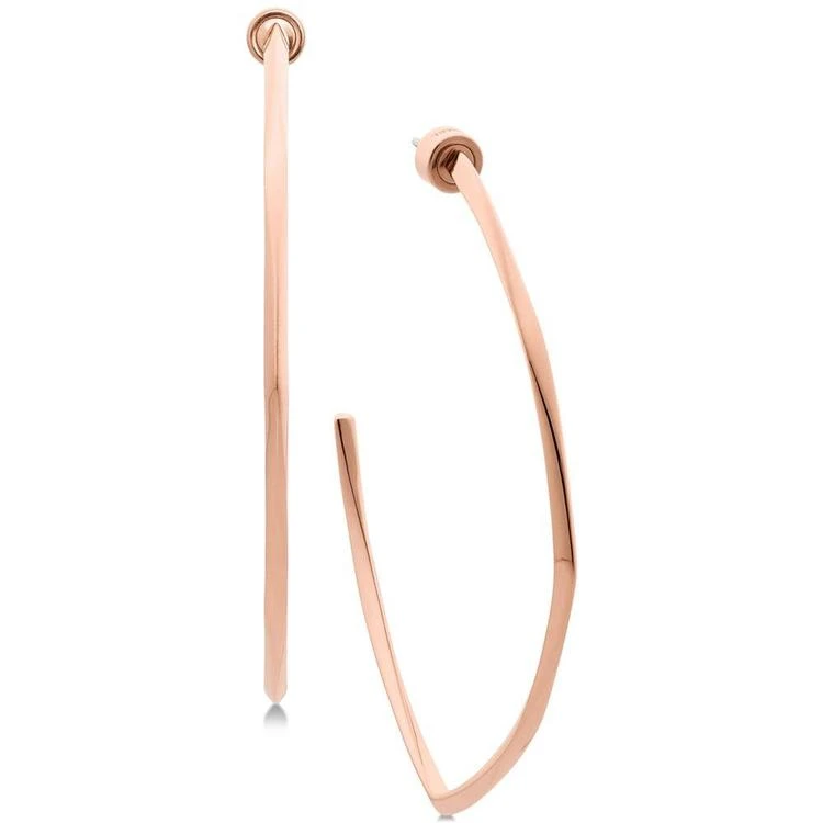 商品Michael Kors|Large Faceted Open Hoop Earrings,价格¥295,第1张图片