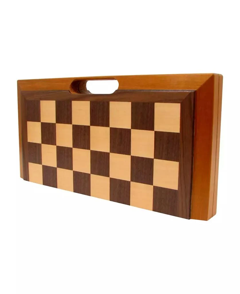 商品Trademark Global|Trademark Games Deluxe Wooden 3-In-1 Chess, Backgammon Checker Set,价格¥540,第3张图片详细描述