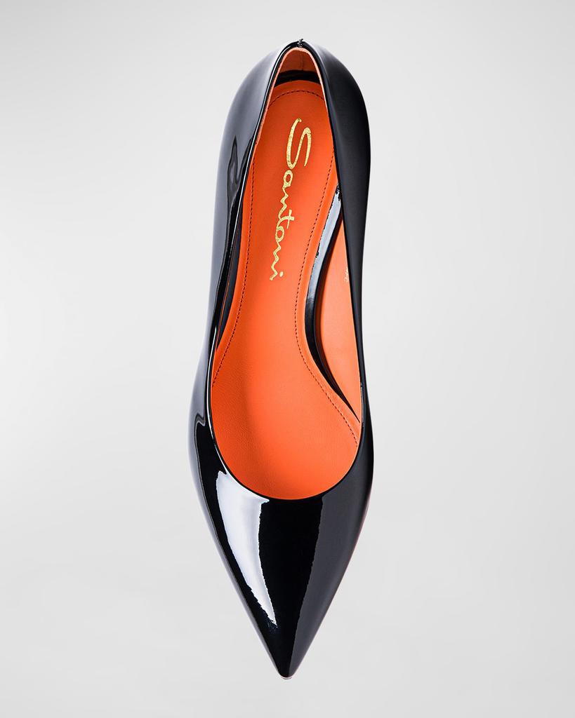 商品Santoni|Delfica Patent Leather Pumps,价格¥6221,第2张图片详细描述