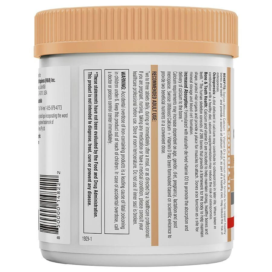 商品Swisse|Ultiboost Calcium + Vitamin D Tablets,价格¥211,第2张图片详细描述