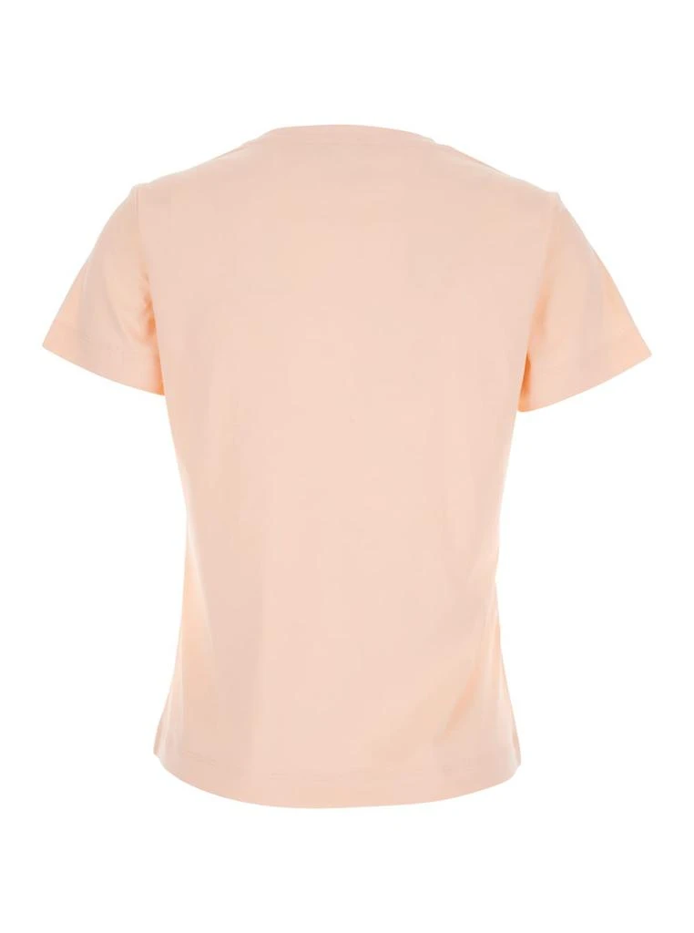 商品PINKO|Nambrone Pink Crewneck T-shirt With Love Birds Diamond Cut Logo On The Chest In Cotton Woman,价格¥1389,第2张图片详细描述