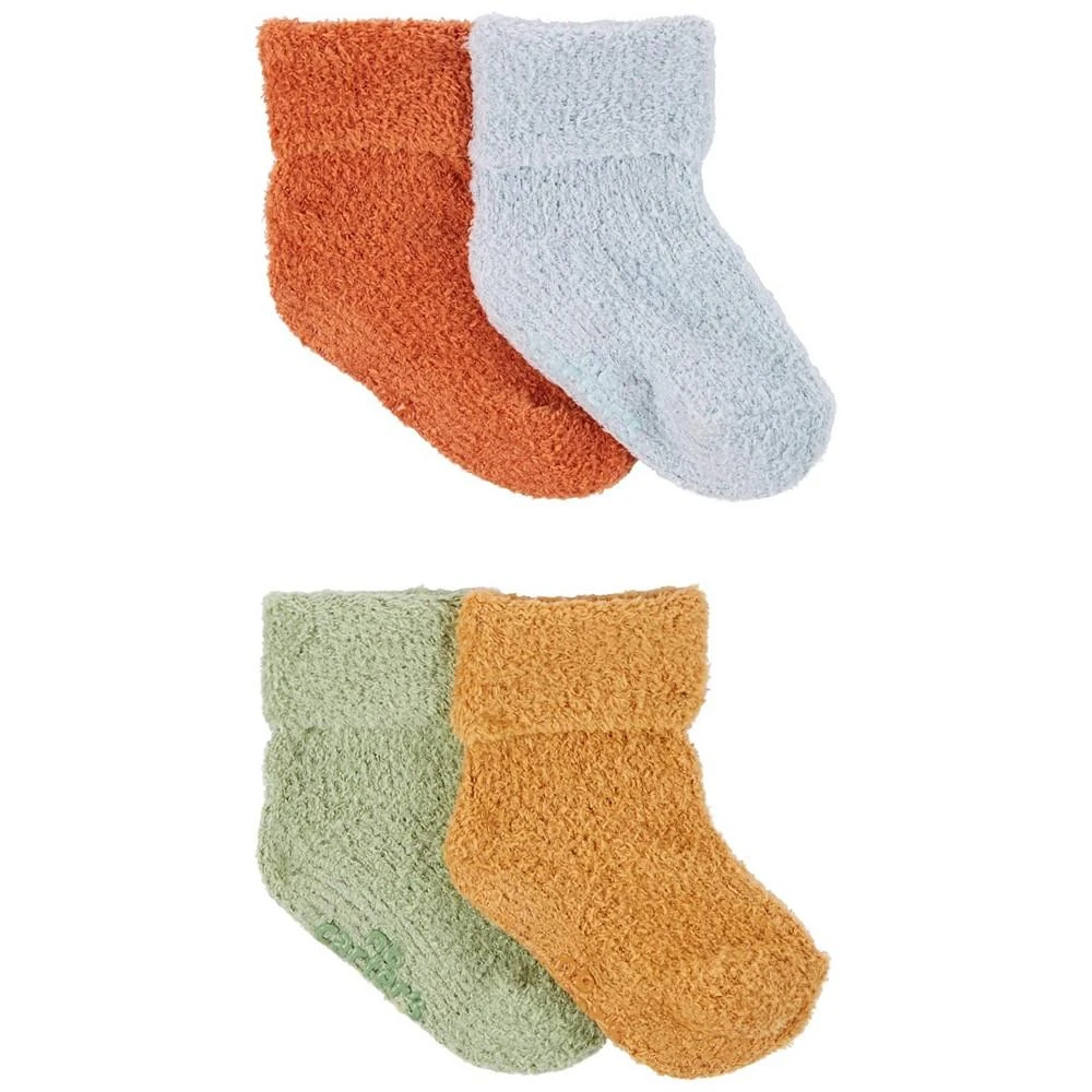 商品Carter's|Baby Boys or Baby Girls Sock Booties, Pack of 4,价格¥61,第1张图片