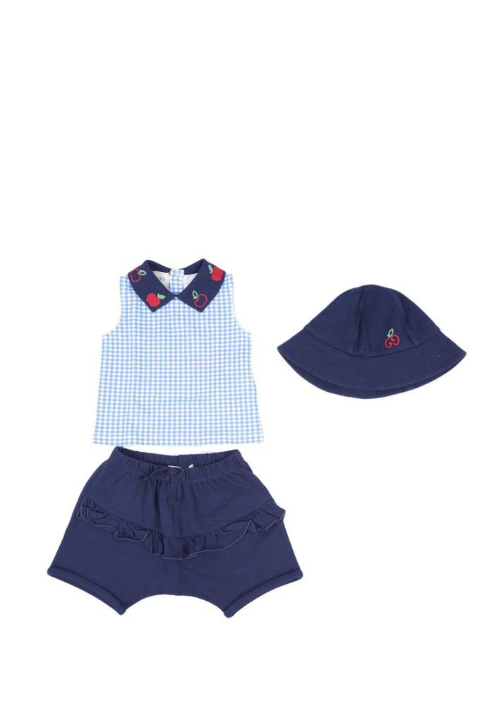 商品Gucci|Gucci Cotton T-shirt, Shorts And Hat,价格¥3003,第1张图片