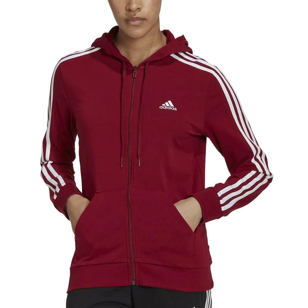 商品Adidas|Women's Essentials Full-Zip 3 Stripes Hoodie,价格¥247,第1张图片