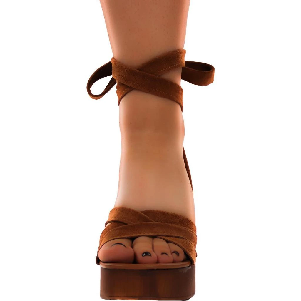 商品Steve Madden|Steve Madden Womens Rydley Suede Block Heel Platform Sandals,价格¥162,第2张图片详细描述