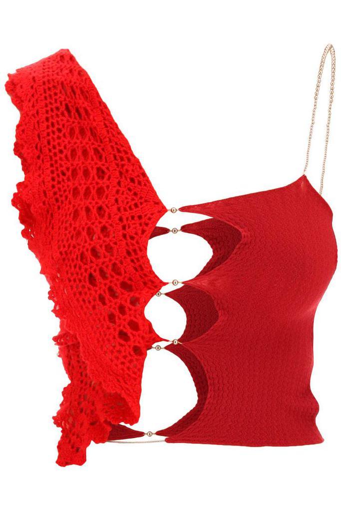 商品RUI|Rui stretch knit and crochet cashmere top,价格¥2121,第1张图片