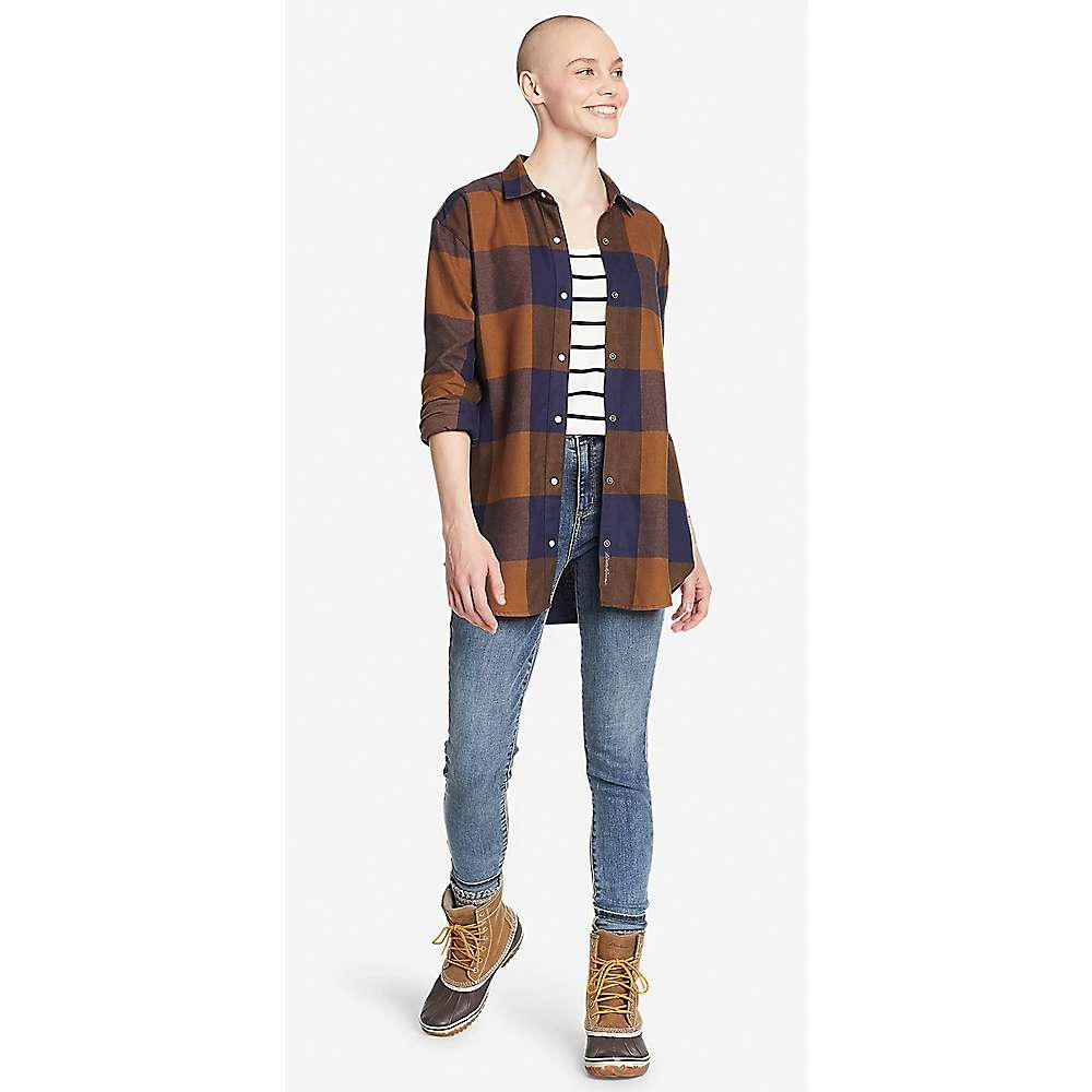 商品Eddie Bauer|Eddie Bauer Women's Fremont Flannel Snap Front Tunic LS Shirt,价格¥275,第4张图片详细描述