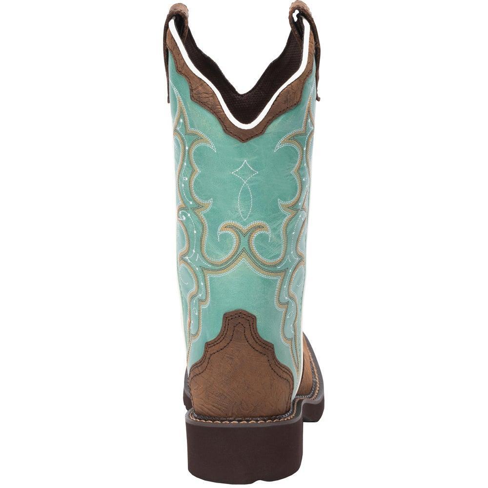 商品Justin Boots|Raya Embroidery Square Toe Cowboy Boots,价格¥1042,第5张图片详细描述
