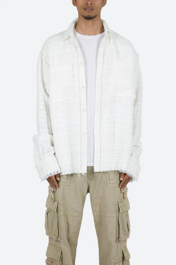 商品MNML|Heavyweight Raw Edge Flannel - White,价格¥335,第1张图片