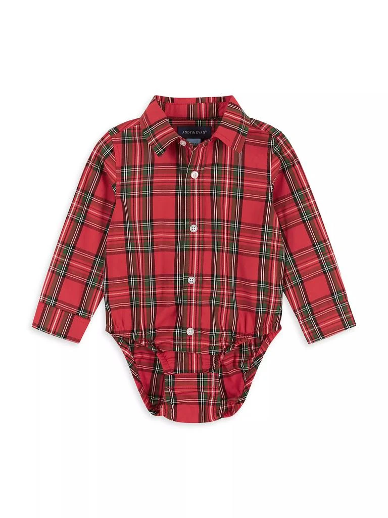 商品Andy & Evan|Baby Boy's, Little Boy's &amp; Boy's 4-Piece Plaid Shirt &amp; Pants Set,价格¥144,第3张图片详细描述