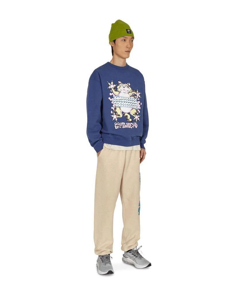 商品Brain Dead|Relaxed Cat Crewneck Sweatshirt Blue,价格¥541,第4张图片详细描述