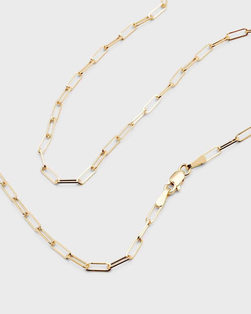 商品Frederic Sage|18K Yellow and White Gold Large Single Row Horizontal Curved Bar Necklace,价格¥50934,第4张图片详细描述