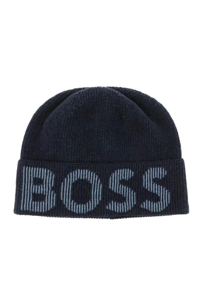 商品Hugo Boss|Boss lamico logo beanie,价格¥221,第1张图片