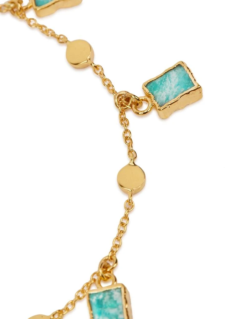 商品Missoma|Amazonite Lena 18kt gold vermeil bracelet,价格¥1014,第3张图片详细描述