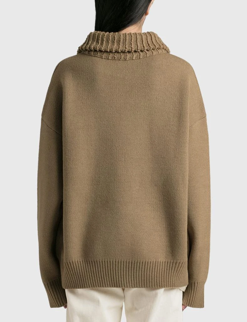 商品We11done|Square Logo Turtleneck Sweater,价格¥1893,第3张图片详细描述