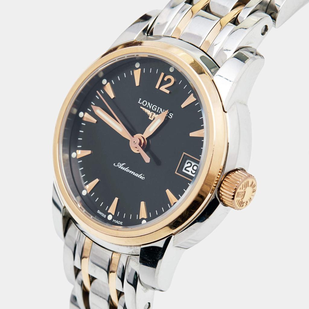 Longines Black 18k Rose Gold Stainless Steel Saint Imier L2.263.5.52.7 Women's Wristwatch 26 mm商品第2张图片规格展示