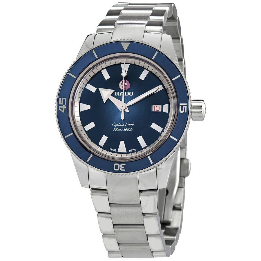 商品Rado|Captain Cook Automatic Blue Dial Men's Watch R32105203,价格¥12798,第1张图片