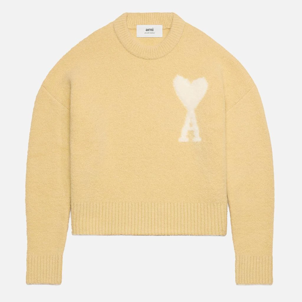 商品AMI|AMI de Coeur Logo-Intarsia Alpaca-Blend Jumper,价格¥2505,第1张图片