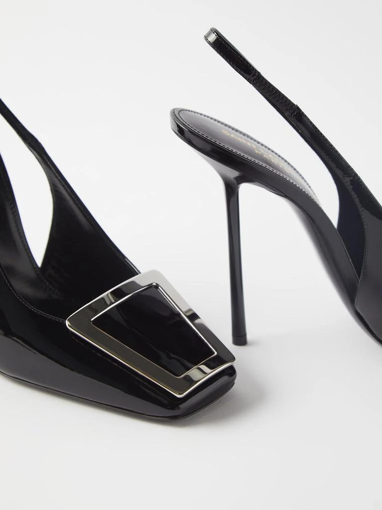 Maxine 115 patent-leather slingback pumps 商品