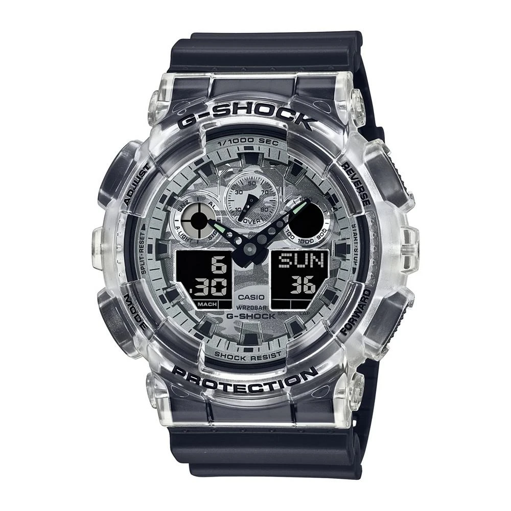 商品G-Shock|Men's Black Resin Strap Watch 51.2mm GA100SKC-1A,价格¥909,第1张图片