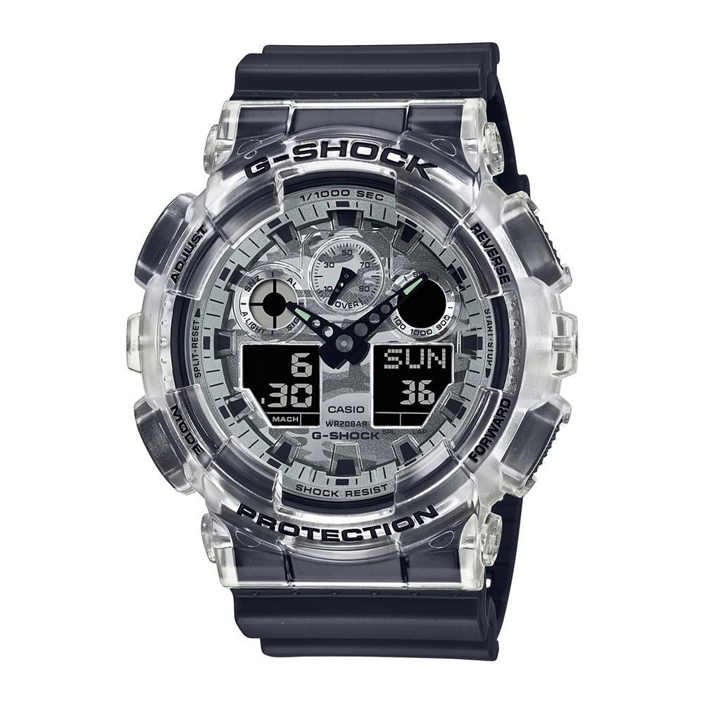 商品G-Shock|Men's Black Resin Strap Watch 51.2mm GA100SKC-1A,价格¥872,第1张图片