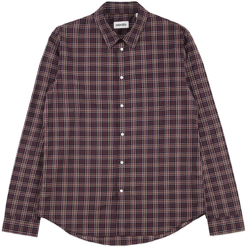 商品Kenzo|Checked Print Shirt - Magenta,价格¥1776,第1张图片