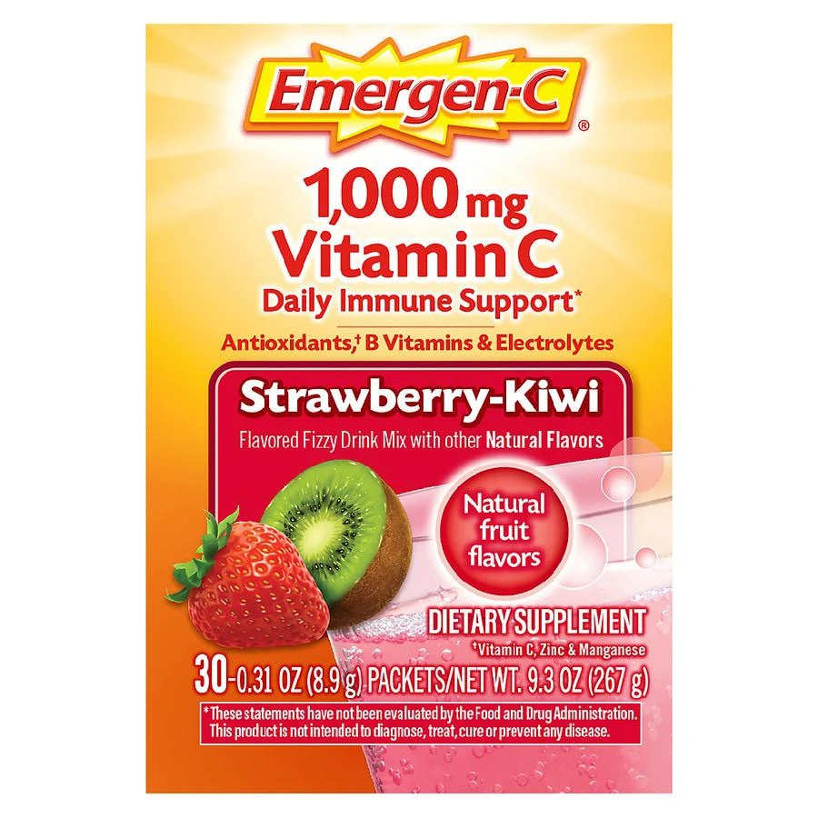 商品Emergen-C|维生素C泡腾片 草莓奇异果口味  帮助提升每日免疫，富含抗氧化剂维生素B族,价格¥100,第1张图片