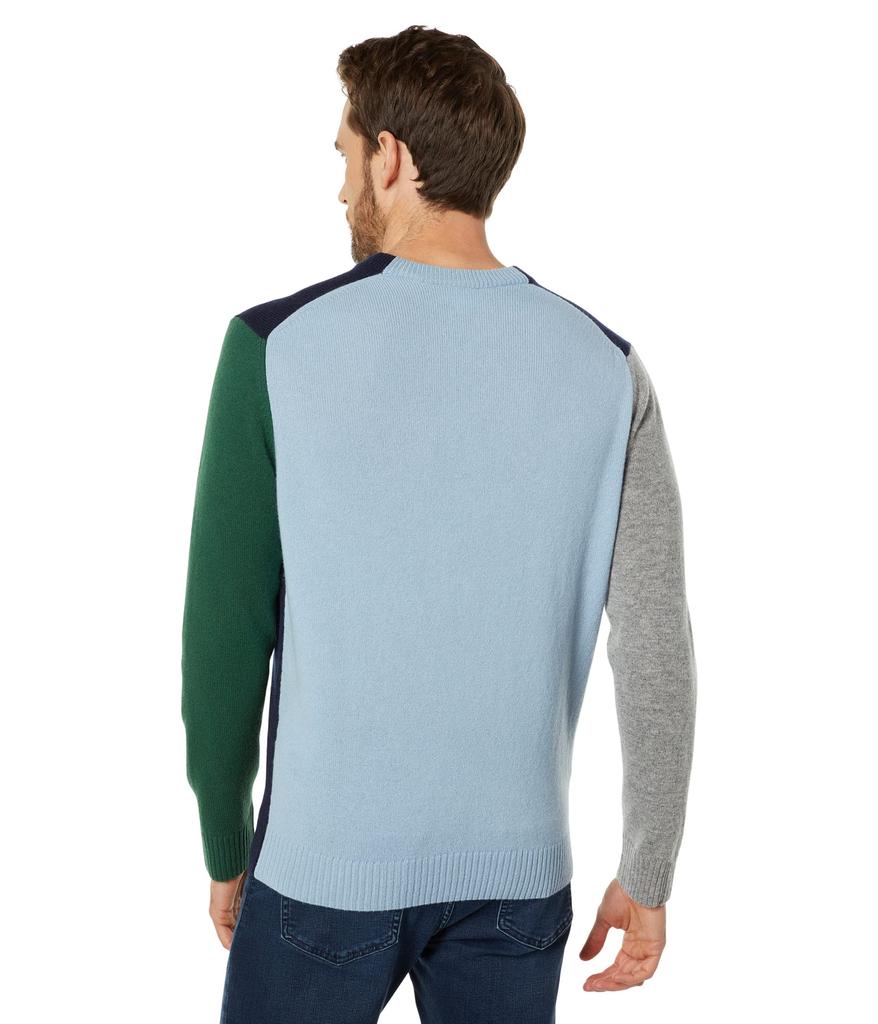 Wool Color-Block Crew Neck Sweater商品第2张图片规格展示