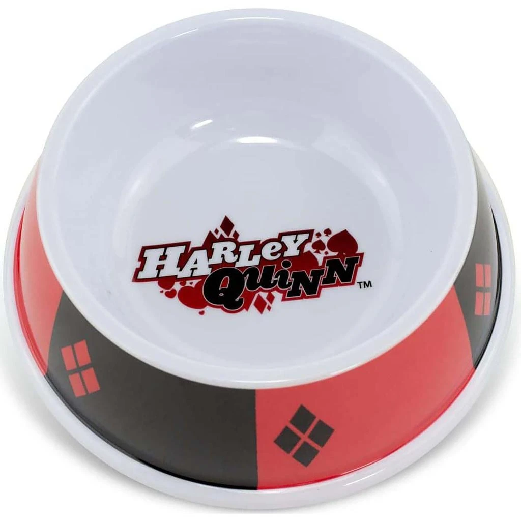 商品Buckle-Down|Buckle-Down DC Comics Batman Harley Quinn Diamonds Single Melamine Pet Bowl - Multi,价格¥171,第2张图片详细描述