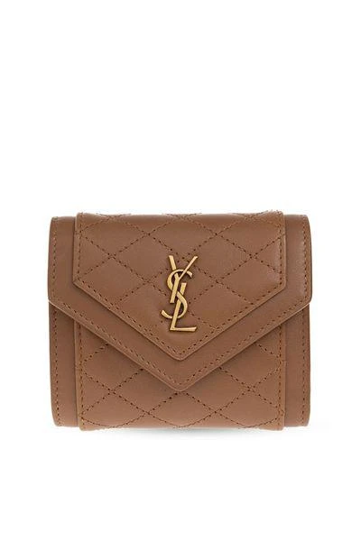 商品Yves Saint Laurent|QUILTED LEATHER LOGO PURSE,价格¥3819,第1张图片