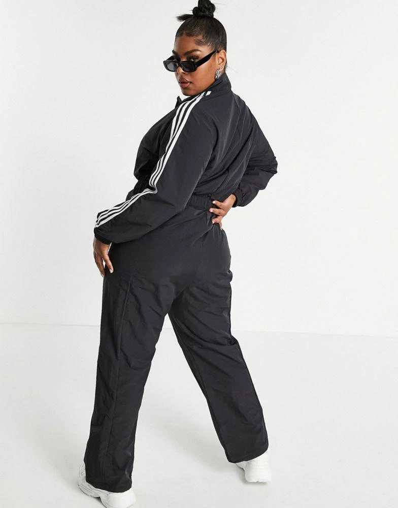 商品Adidas|adidas Originals Plus adicolor three stripe boilersuit in black,价格¥443,第4张图片详细描述