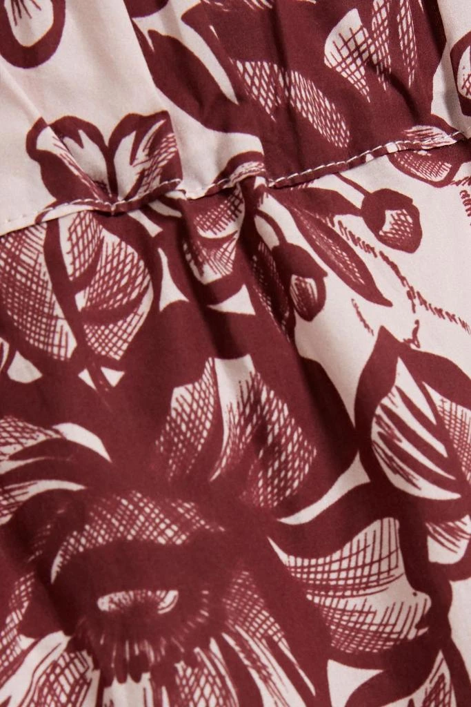 商品Officine Générale|Marlene floral-print cotton-poplin skirt,价格¥955,第4张图片详细描述