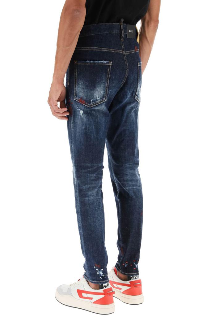 Dsquared2 jeans with decorative topstitching商品第4张图片规格展示