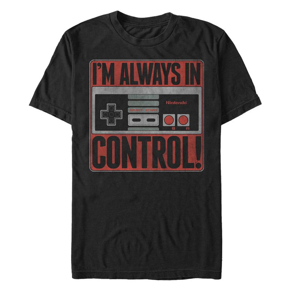 Nintendo Men's NES Controller I'M Always In Control Short Sleeve T-Shirt商品第1张图片规格展示