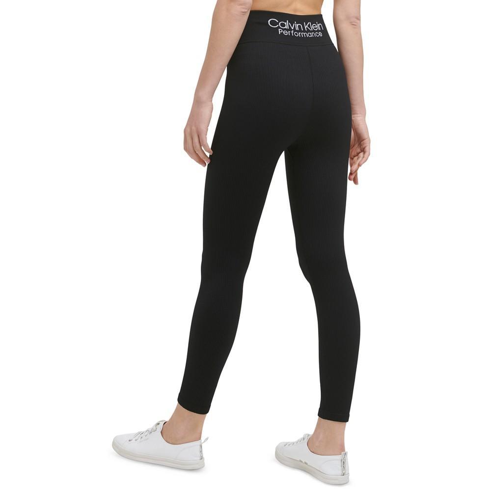 商品Calvin Klein|Ribbed High Rise 7/8 Leggings,价格¥446,第3张图片详细描述