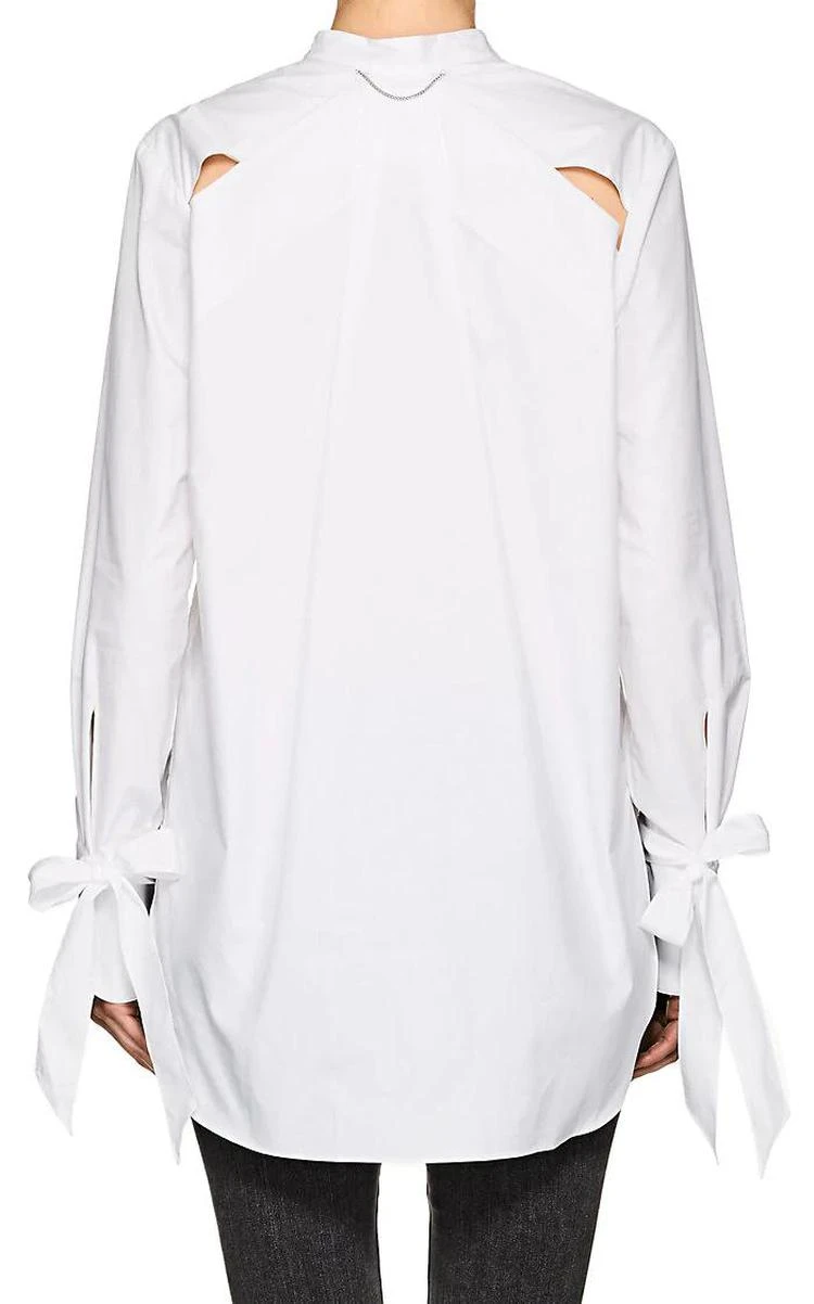 商品Rag & Bone|Dylan Silk-Trimmed Cotton Blouse,价格¥2085,第2张图片详细描述