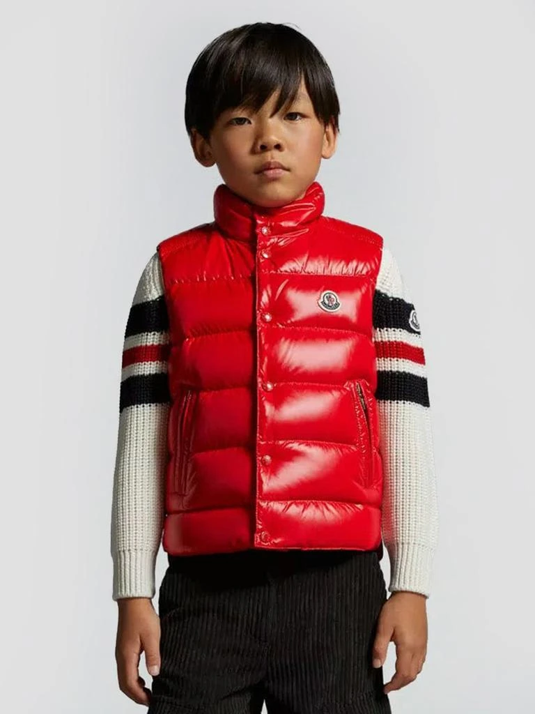 商品Moncler|Moncler Enfant Boys Down Padded Tib Gilet in Red,价格¥3431,第1张图片