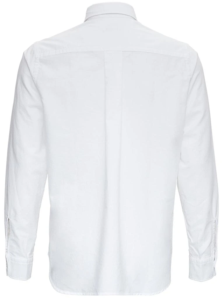 商品Kenzo|White Cotton Piquet Shirt with Button Down Collar and Tiger Embroidery,价格¥856,第2张图片详细描述