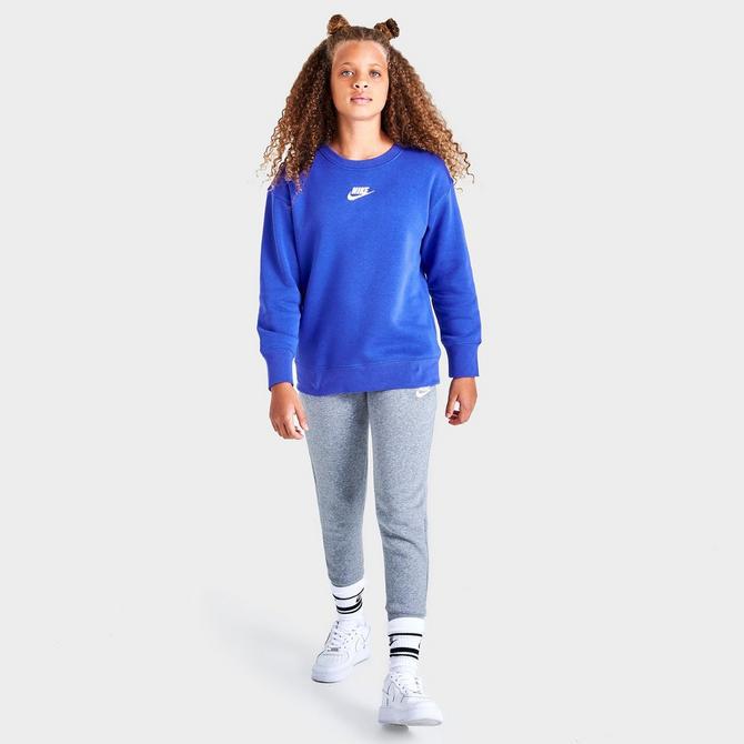 Girls' Nike Club Fleece Boyfriend Crewneck Sweatshirt商品第2张图片规格展示