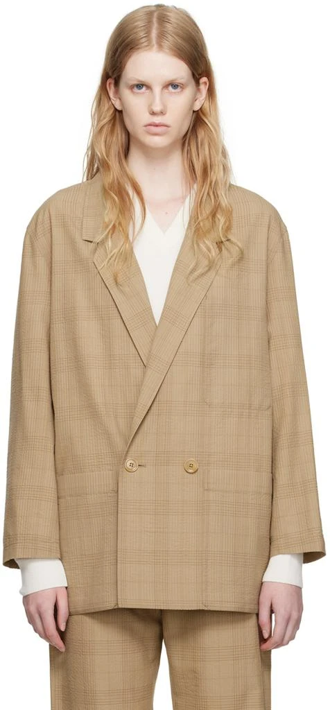 商品Lemaire|Brown Workwear Blazer,价格¥3728,第1张图片