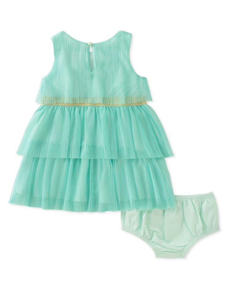 商品Kate Spade|Baby Girl's Two-Piece Tiered Mesh Dress and Bloomers Set,价格¥254,第3张图片详细描述