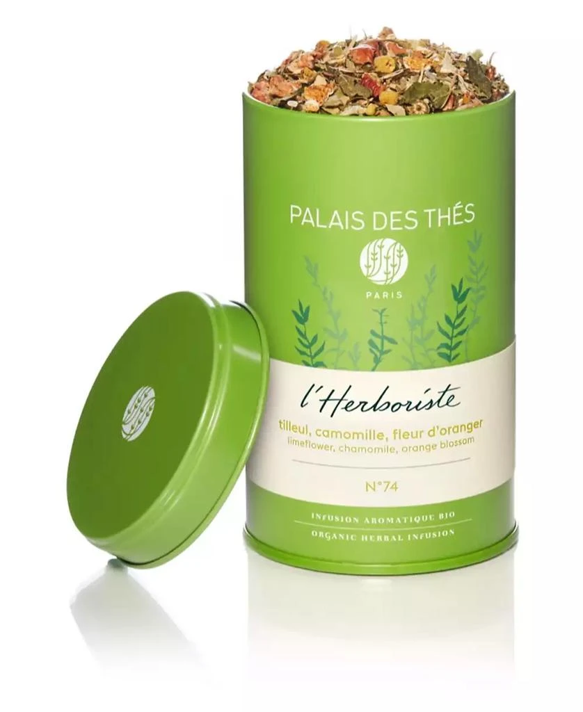 商品Palais des Thés|Lime Flower Chamomile Orange Blossom Herbal Tea Loose Leaf Tin, 3.5 oz,价格¥165,第1张图片