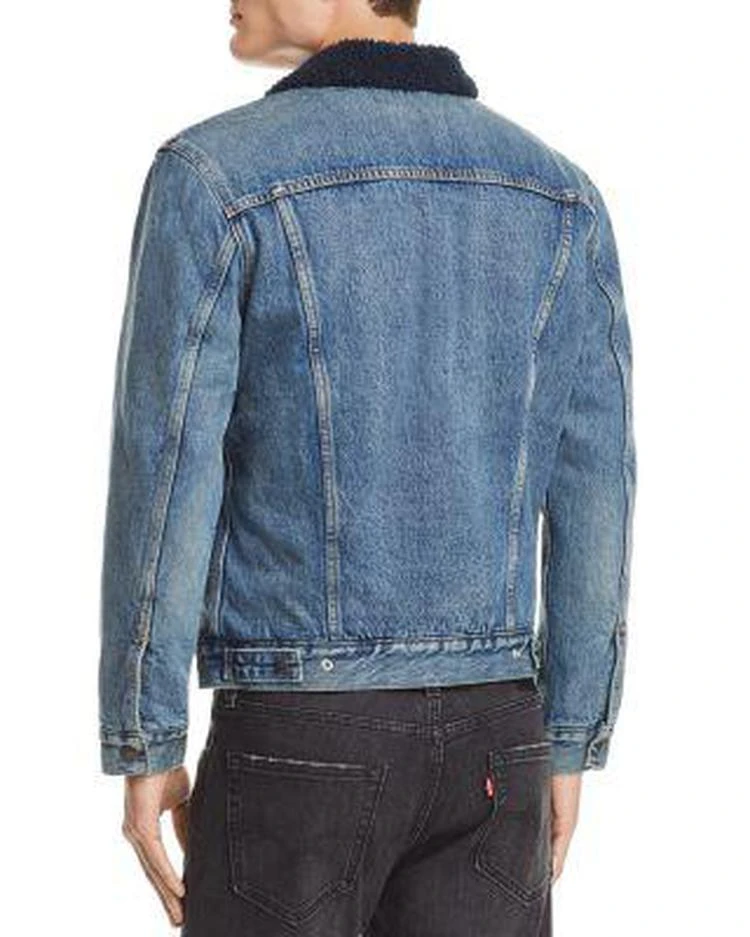 商品Levi's|Faux Shearling-Lined Denim Trucker Jacket,价格¥305,第2张图片详细描述